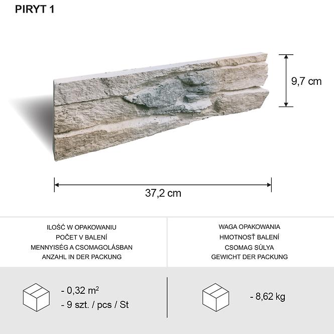 Kamień betonowy Piryt 1