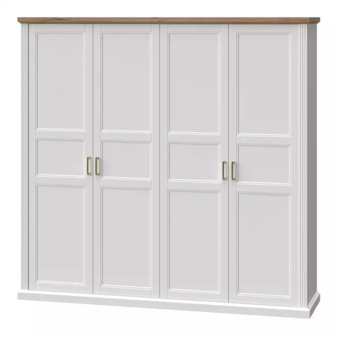 Szafa 4d Tara p4/ta white/pacific walnut