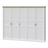 Szafa 5d Tara p5/ta white/pacific walnut