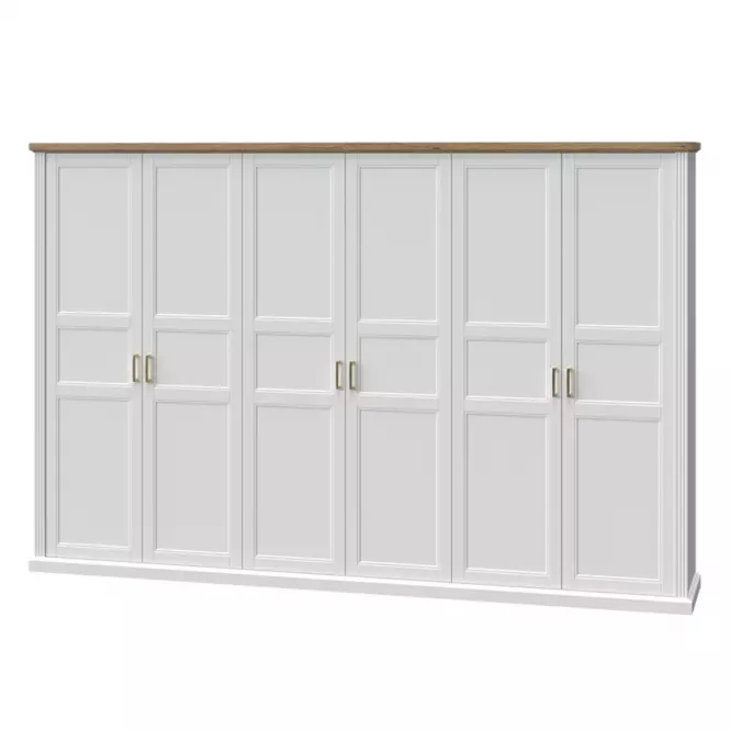 Szafa 6d Tara p6/ta white/pacific walnut