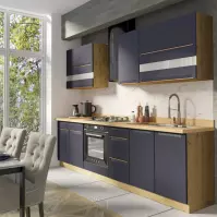 Kuchnia Glamour 260 C Plus z blatem blue