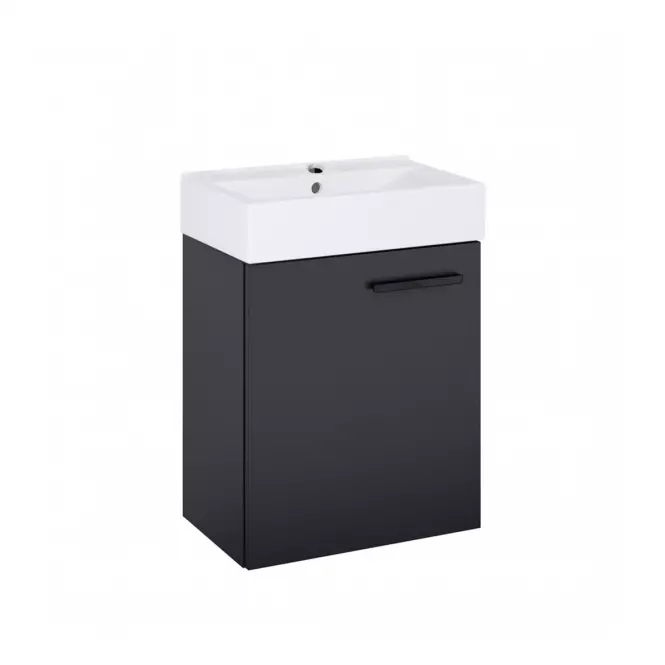 Zestaw szafka z umywalką Mini 45 Black Matt (Uchwyt Black Matt)