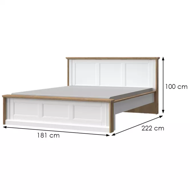 Łóżko 160 Tara kr160-ta white/pacific walnut,2