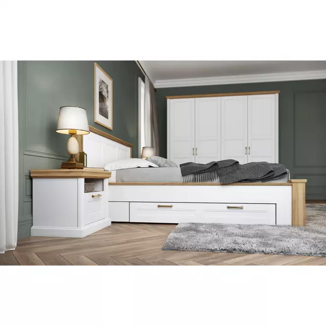 Łóżko 160 Tara kr160-ta white/pacific walnut,3