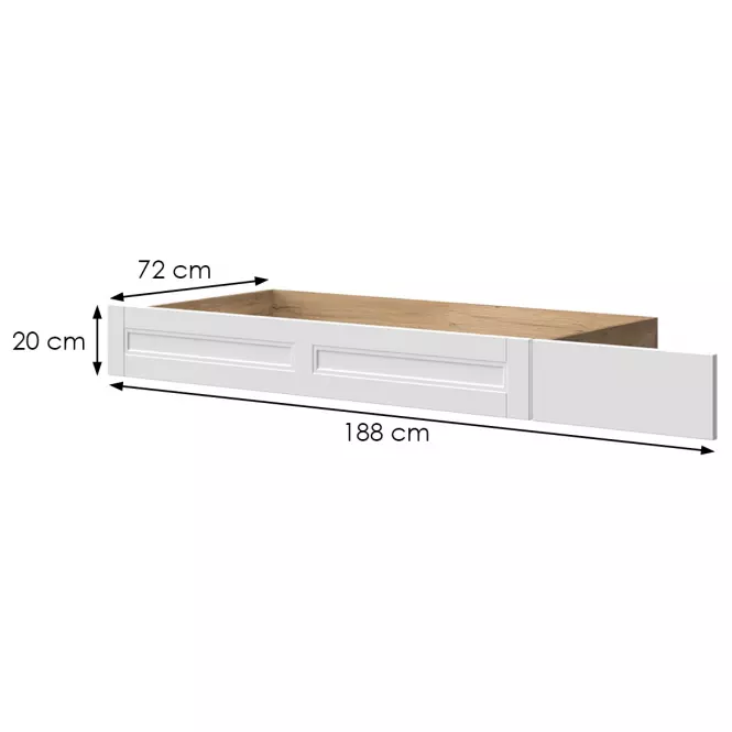 Szuflada Tara fk/ta white/pacific walnut