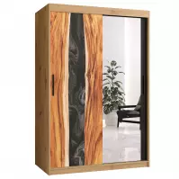 Szafa Resin II 120 Dąb Artisan/Lustro