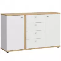 Komoda Avila 2D4S AILK01 biały/dąb artisan