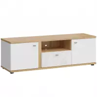 Szafka RTV Avila 2D1S AILF01 biały/dąb artisan