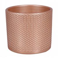 Osłonka ceramiczna Zeus Dots 13 cm różowa
