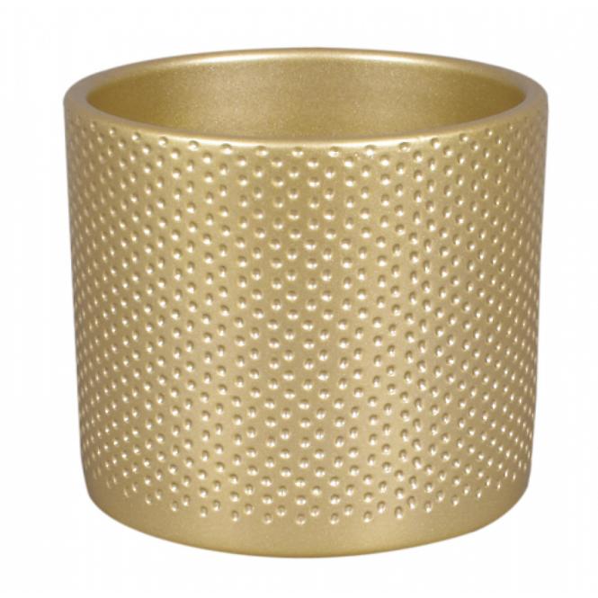 Osłonka ceramiczna Zeus Dots 13 cm złota