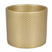Osłonka ceramiczna Zeus Dots 15 cm złota