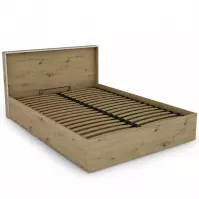 Łóżko Capannoli 140 dąb artisan/biały