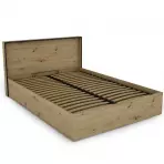 Łóżko Capannoli 140 dąb artisan/czarny