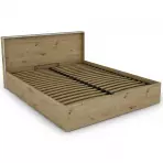 Łóżko Capannoli 160 dąb artisan/biały