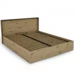 Łóżko Capannoli 160 dąb artisan/czarny