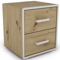 Szafka nocna Capannoli 40 2s dąb artisan/biały