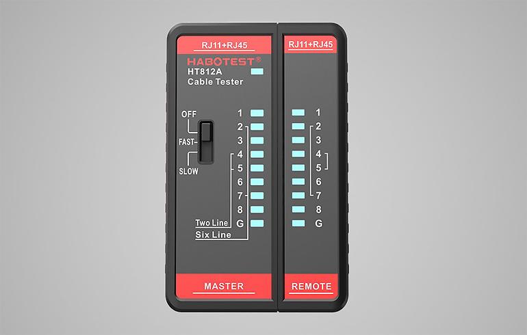 Habotest Tester Przewodów Sieciowych RJ11 / RJ45 HT812A