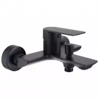 Bateria wannowa z zestawem wannowym Rea Urban czarna