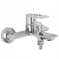 Bateria wannowa z zestawem wannowym Rea Flip chrom