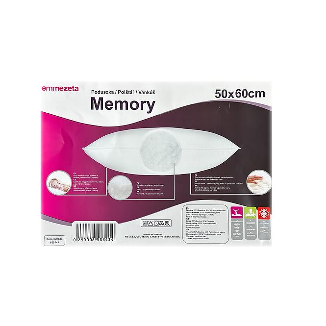 Poduszka Memory 50x60 biała