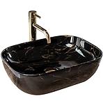 Umywalka nablatowa Belinda Black Marble Shiny