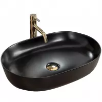 Umywalka nablatowa Cleo 61 Black Matt