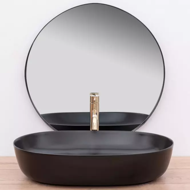 Umywalka nablatowa Cleo 61 Black Matt
