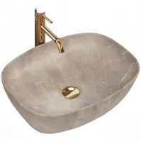 Umywalka nablatowa Freja Beige Matt