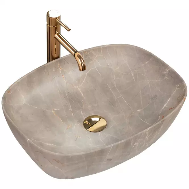 Umywalka nablatowa Freja Beige Matt