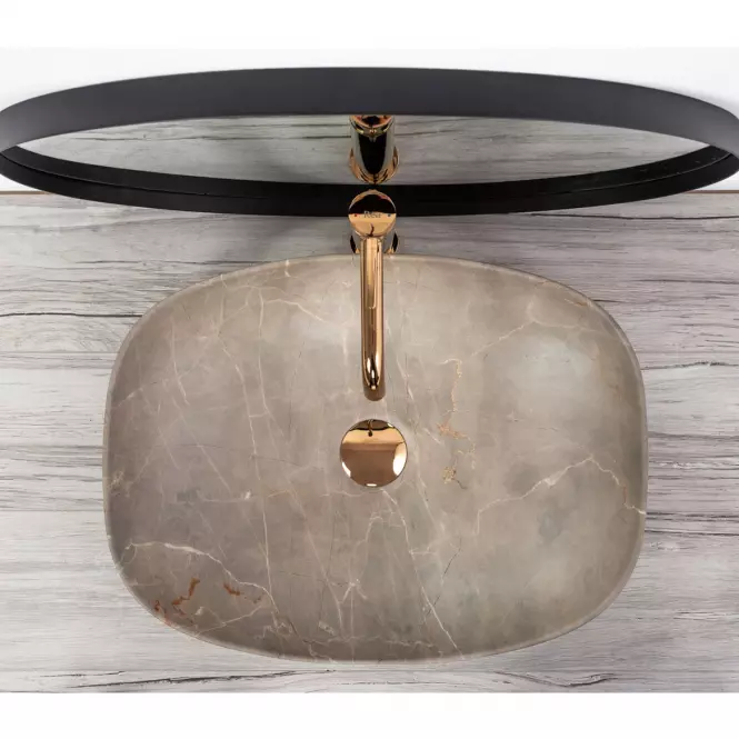 Umywalka nablatowa Freja Beige Matt