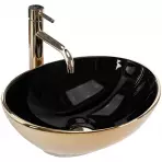 Umywalka nablatowa Sofia In Black/Gold