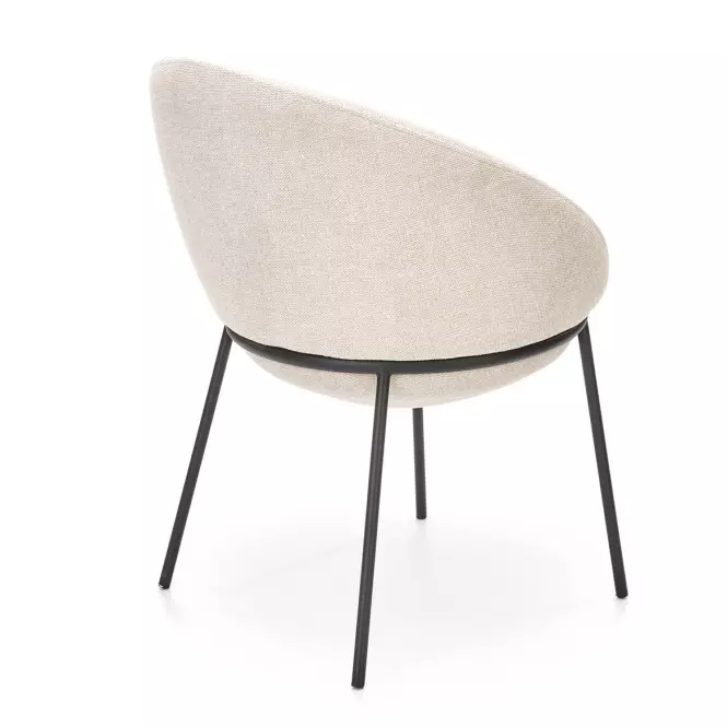 Krzesło K482 tkanina/metal beż 61x59x78