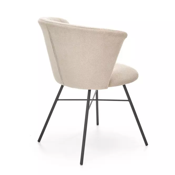 Krzesło K459 tkanina/metal beż 60x59x79