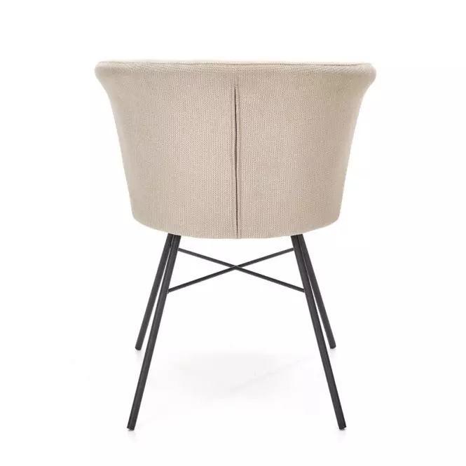 Krzesło K459 tkanina/metal beż 60x59x79