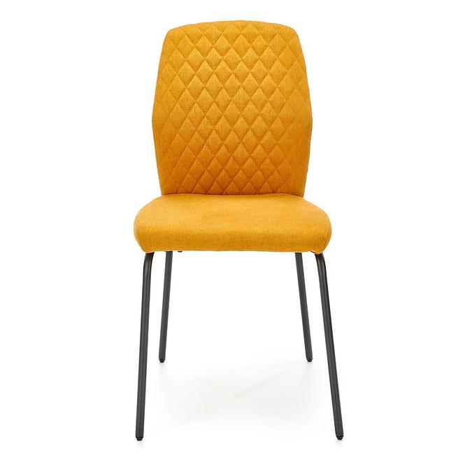Krzesło K461 tkanina/metal musztardowy 46x56x92