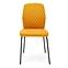 Krzesło K461 tkanina/metal musztardowy 46x56x92,2