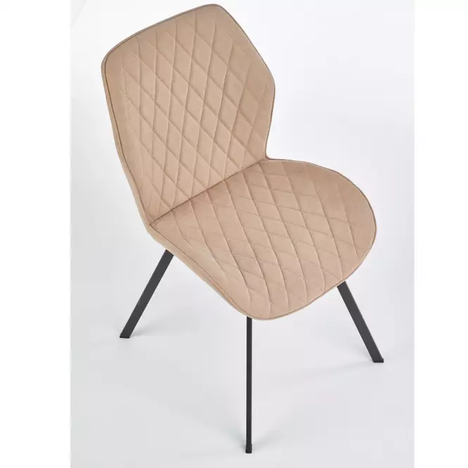 Krzesło K360 tkanina/metal beż 51x64x90
