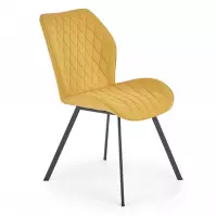Krzesło K360 tkanina/metal musztardowy 51x64x90