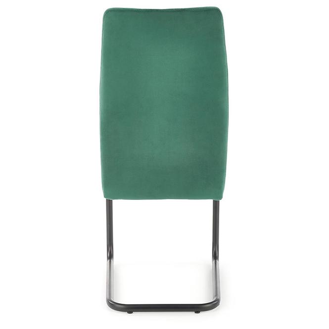 Krzesło K444 tkanina/metal ciemny zielony 44x54x97