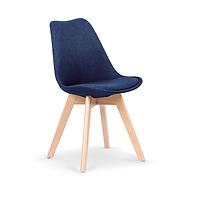 Krzesło K303 tkanina/drewno ciemny niebieski 48x54x83