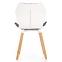 Krzesło K277 tkanina/ekoskóra/drewno popiel/biały,3