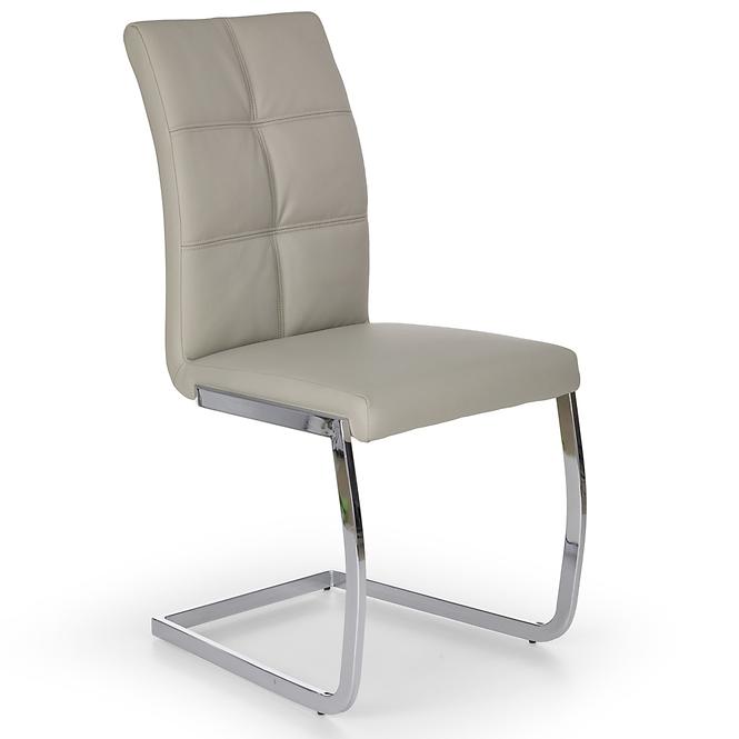 Krzesło K85 metal/ekoskóra ciemny krem 42x56x100