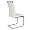 Krzesło K250 metal/ekoskóra biały 42x59x99,2