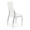 Krzesło K209 metal/ekoskóra biały 43x54x101,2