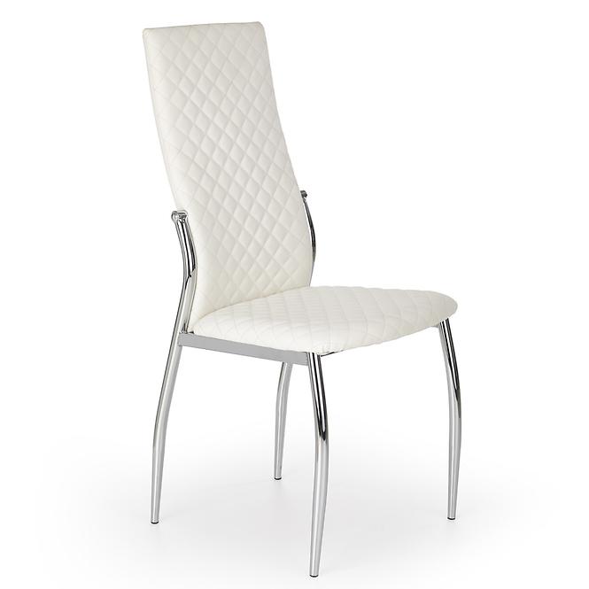 Krzesło K238 metal/ekoskóra biały 43x54x101