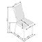 Krzesło K238 metal/ekoskóra biały 43x54x101,4