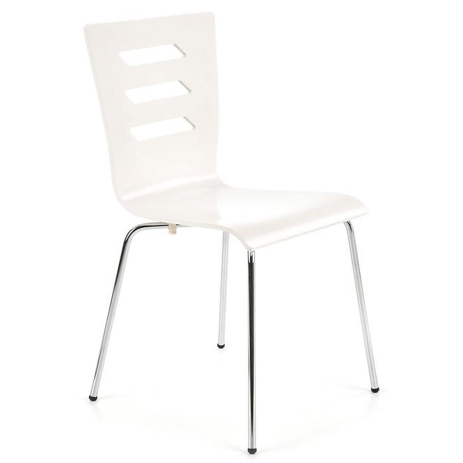 Krzesło K155 metal/drewno biały 46x47x85