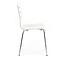 Krzesło K155 metal/drewno biały 46x47x85,5