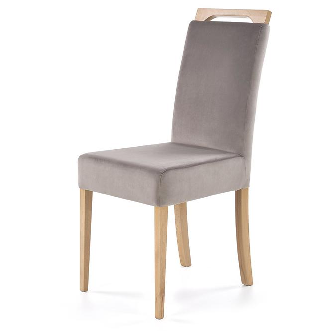 Krzesło Clarion drewno/velvet dąb/riviera 91 47x59x99