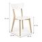 Krzesło Buggi drewno/MDF biały 45x50x81,10